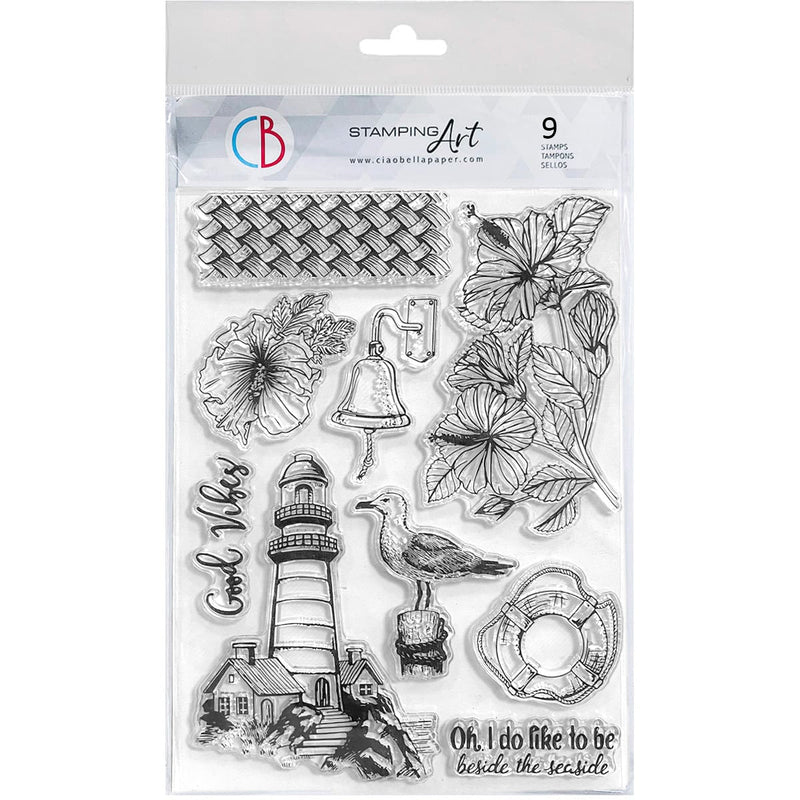 Ciao Bella Clear Stamp Set 6"x8" Ocean Breeze-1