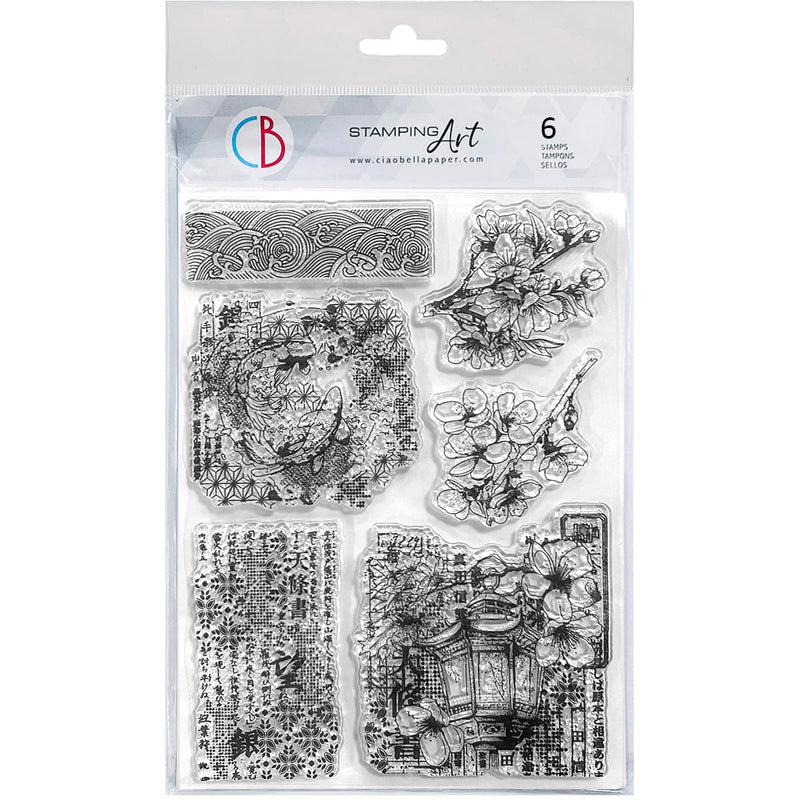 Clear Stamp Set 6"x8" Sakura Blossomr-1