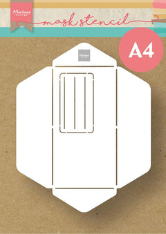 Marianne Design Craft Stencil - Mini-Slimline Envelope-1