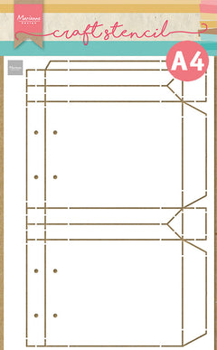 Marianne Design Craft Stencil - A4 - Shopping Bag-1