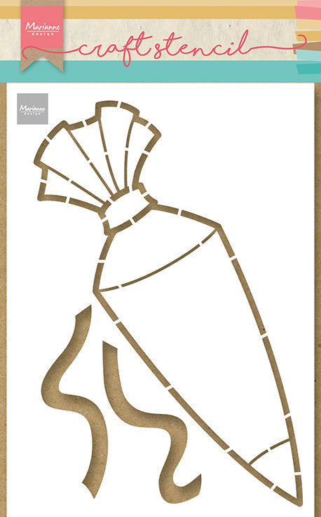 Marianne Design Craft Stencil - Candy Bag By Marleen-1