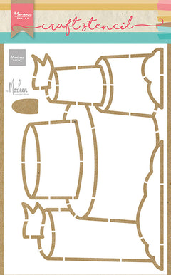 Marianne Design Craft Stencil - Sandcastle By Marleen-1