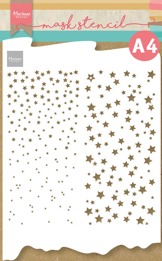 Marianne Design Mask Stencil - A4 - Slimline Starry Night-1