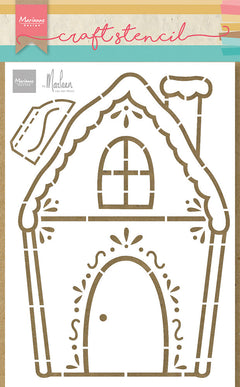 Marianne Design Craft Stencil - Gingerbread House By Marleen-1