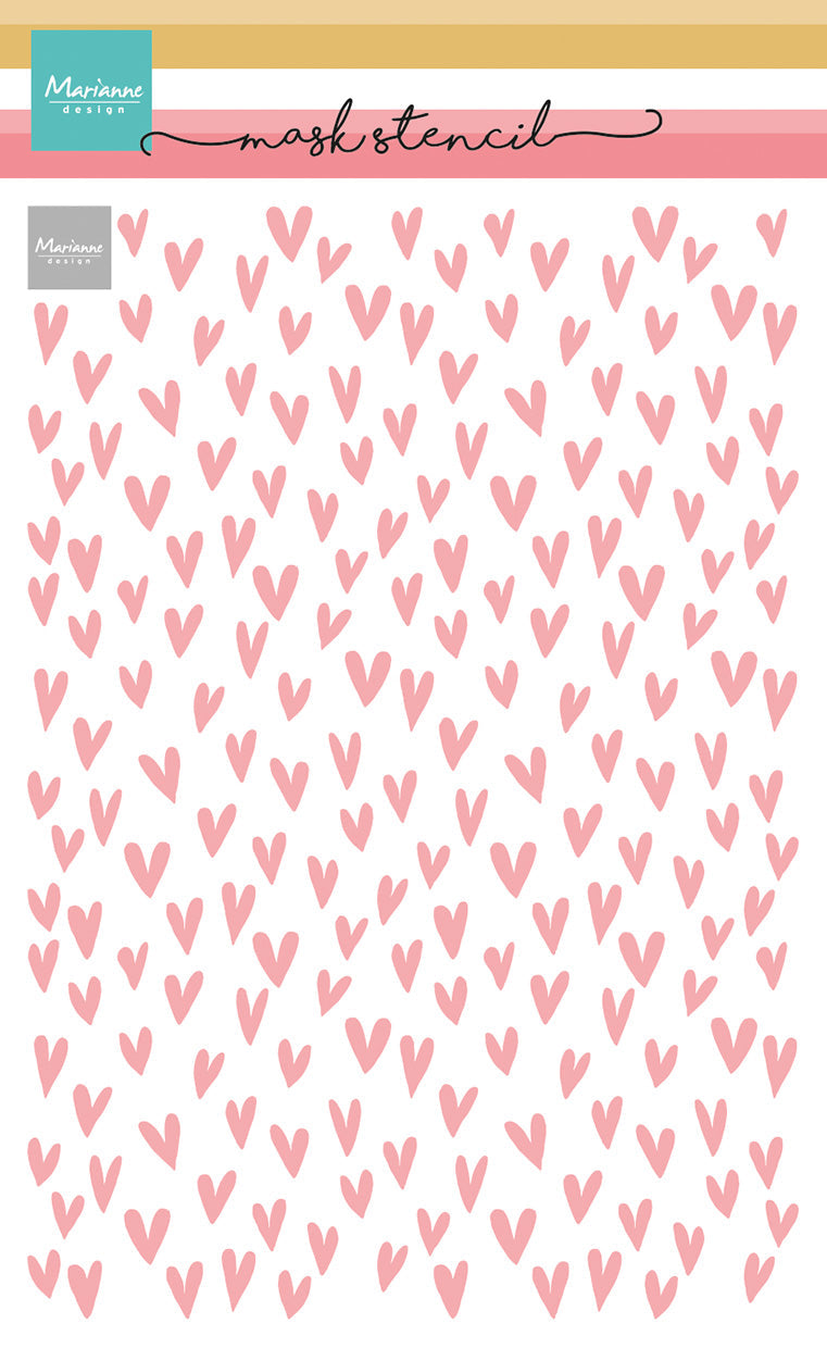 Marianne Design Mask Stencil - Hearts-1
