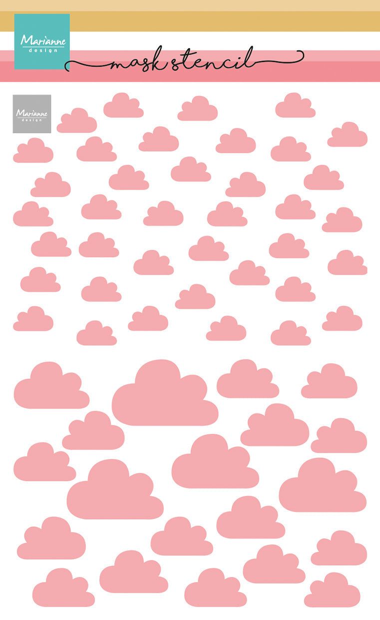 Marianne Design Mask Stencil - Clouds-1