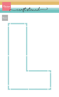 Marianne Design Craft Stencil - L-Letter-1
