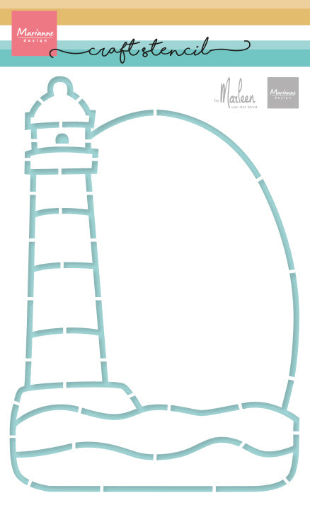 Marianne Design Craft Stencil - Lighthouse by Marleen-1