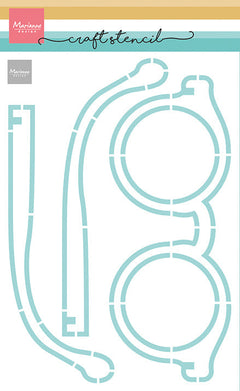 Marianne Design Craft Stencil - Glasses-1