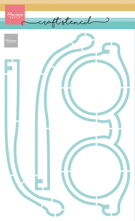 Marianne Design Craft Stencil - Glasses-1