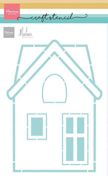Marianne Design Craft Stencil - House by Marleen-1
