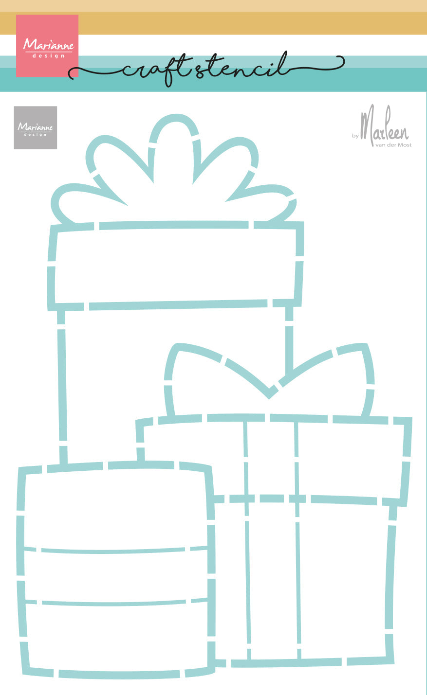 Marianne Design Craft Stencil - Presents by Marleen-1