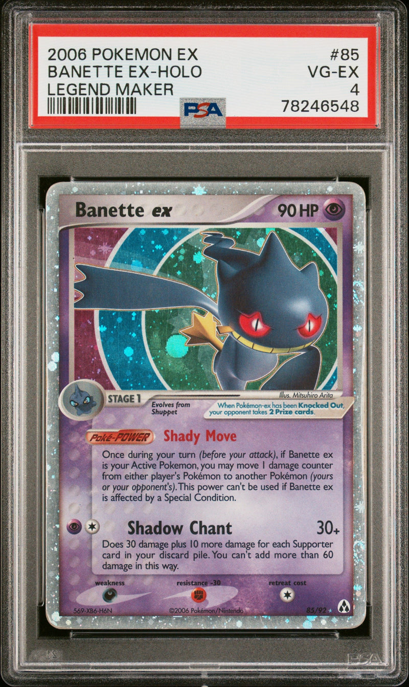 PSA 4 2006 POKEMON EX LEGEND MAKER#85 BANETTE EX-HOLO-1