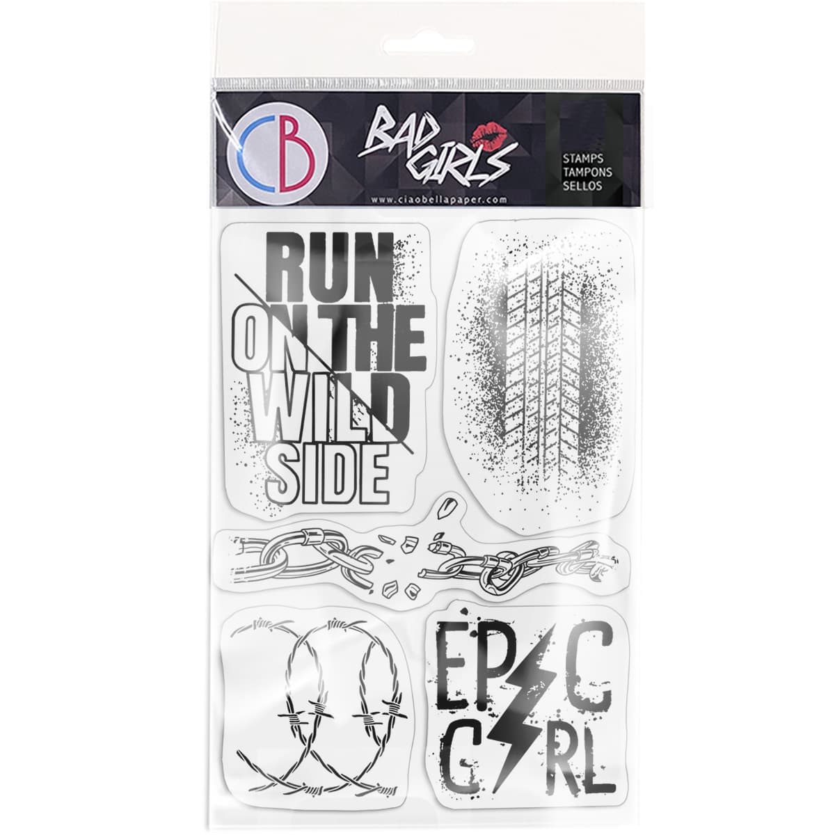 Ciao Bella Clear Stamp Set 4"x6" Epic Girl-1