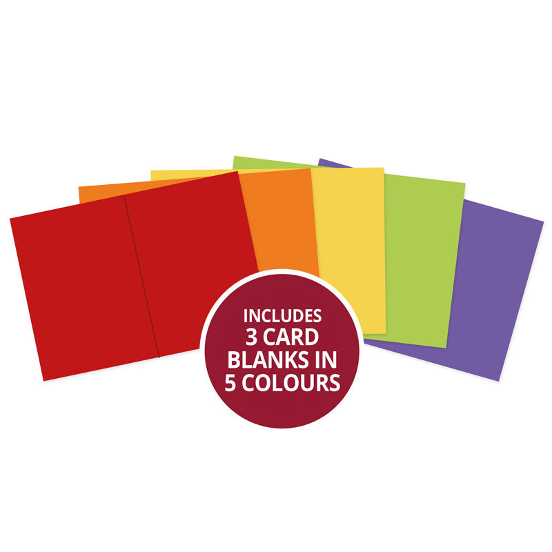 Adorable Scorable Pre-Scored Card Blanks - A5 Brights Selection-1