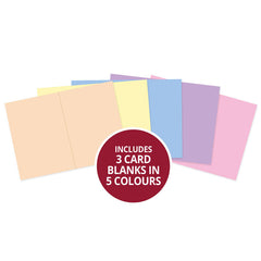 Adorable Scorable Pre-Scored Card Blanks - A5 Pastels Selection-1
