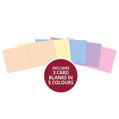 Adorable Scorable Pre-Scored Card Blanks - 6" x 6" Pastels Selection-1