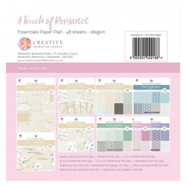 The Paper Tree A Touch of Romance 8x8 Essentials Pad - A Touch of Pink-2