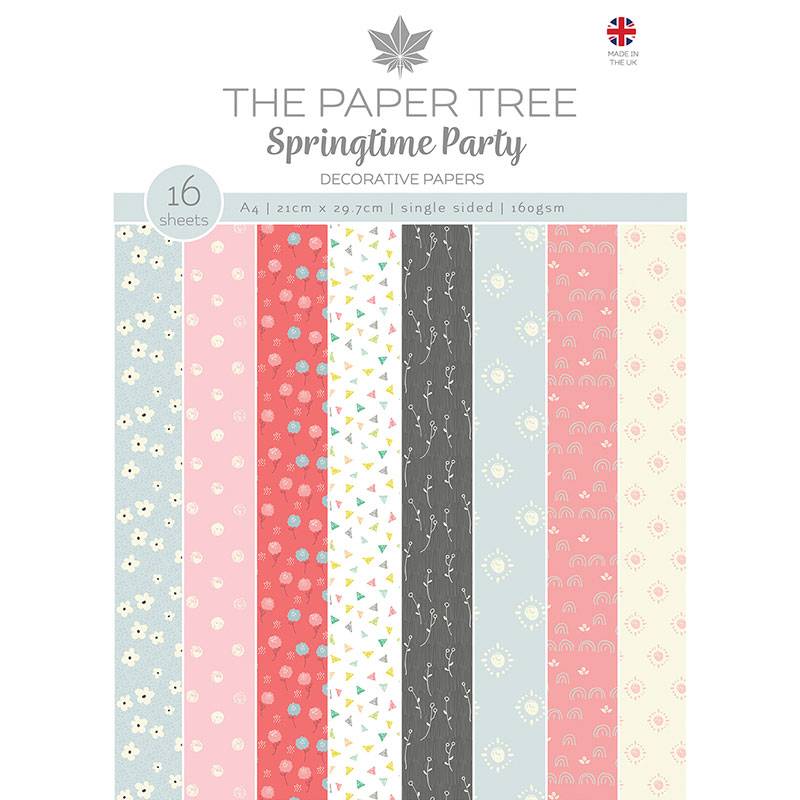 The Paper Tree Springtime Party A4 Backing Papers-1
