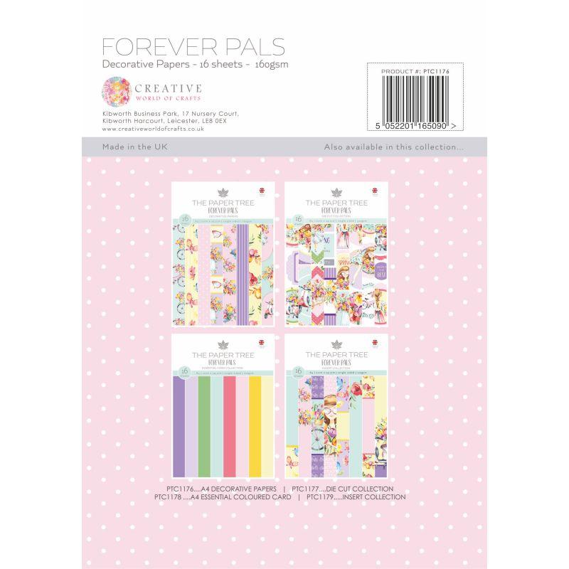 The Paper Tree Forever Pals A4 Backing Papers-2