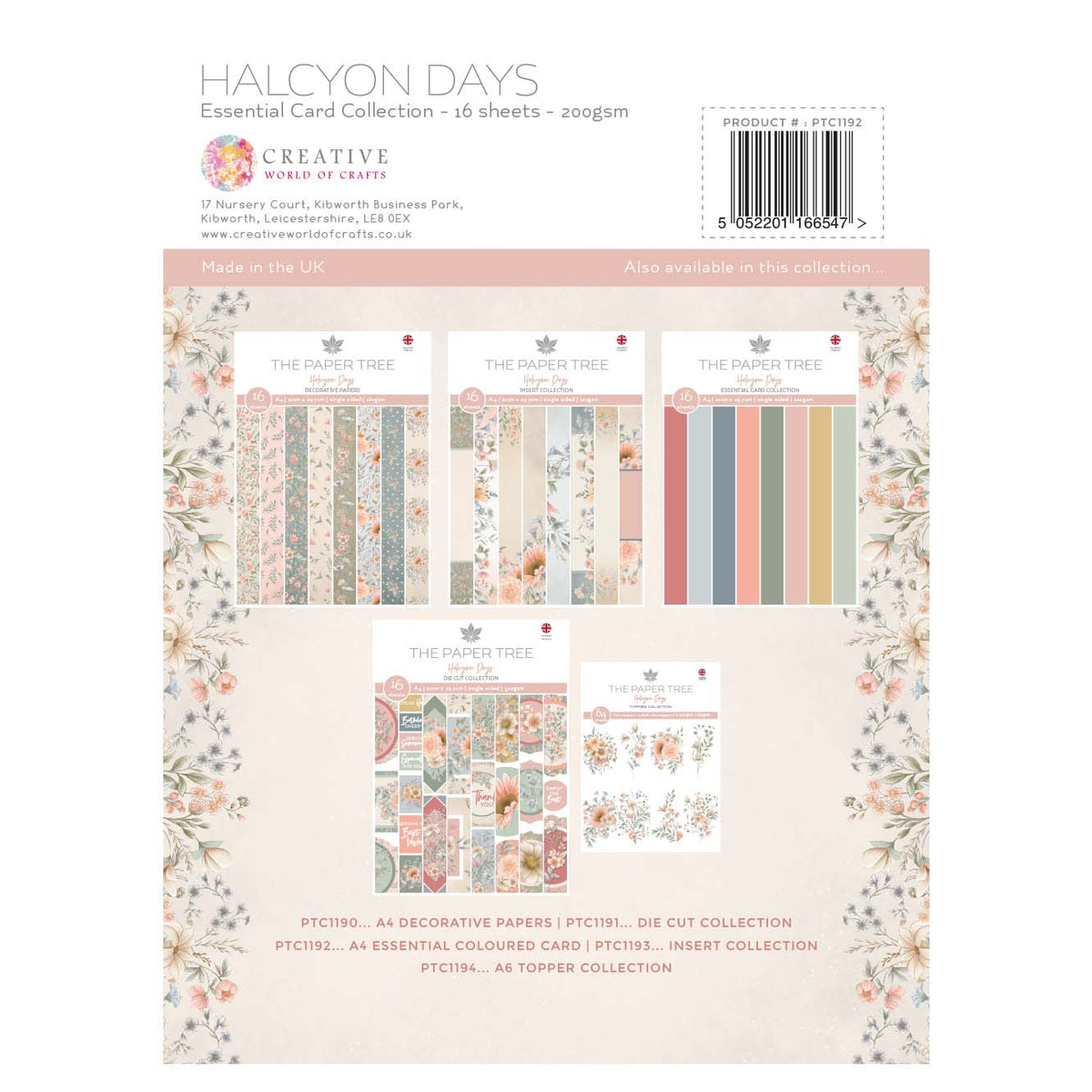 The Paper Tree Halcyon Days A4 Essential Colour Card-2