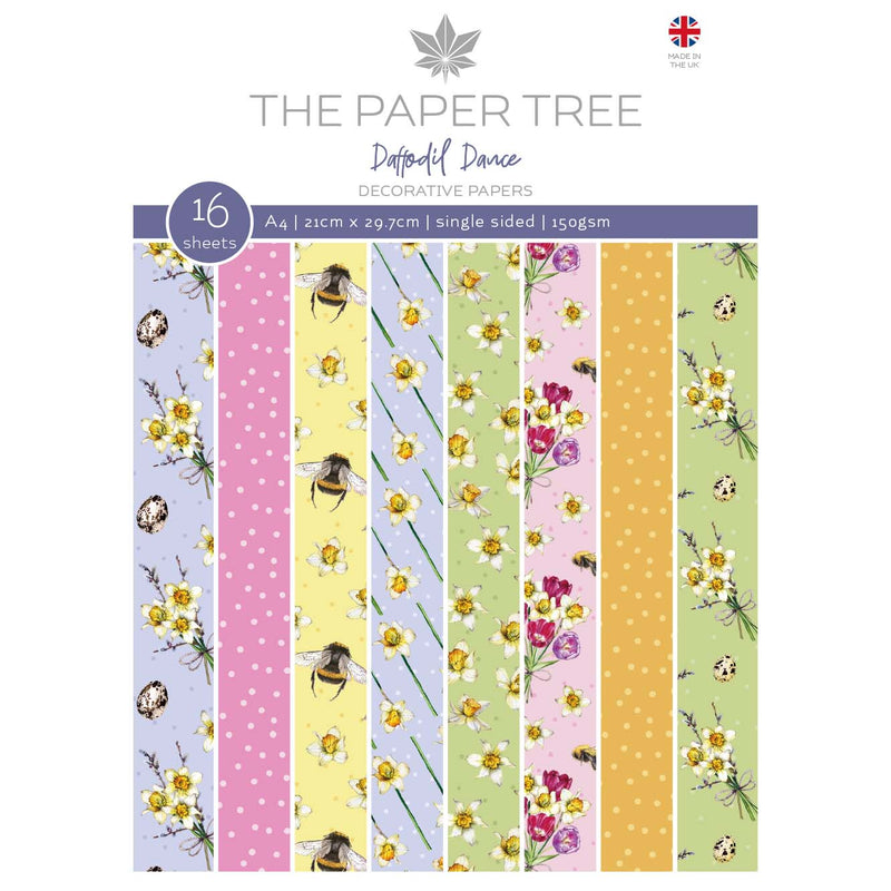 The Paper Tree Daffodil Dance A4 Backing Papers-1