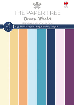 The Paper Tree Ocean World A4 Essential Colour Card-1
