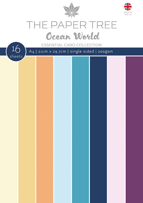 The Paper Tree Ocean World A4 Essential Colour Card-1