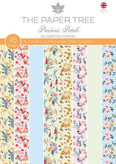 The Paper Tree Precious Petals A4 Backing Papers-1