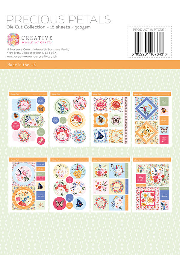 The Paper Tree Precious Petals A4 Die Cut sheets-2