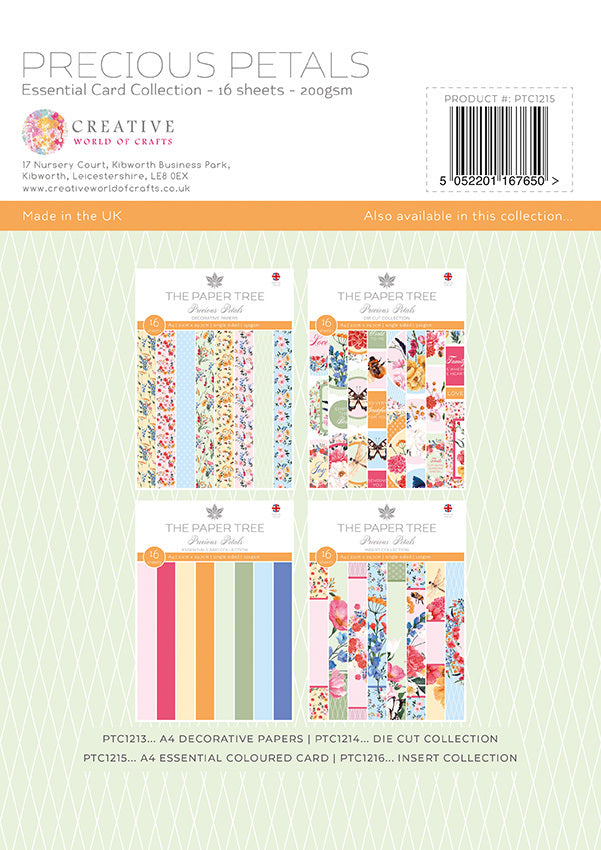 The Paper Tree Precious Petals A4 Essential Colour Card-2