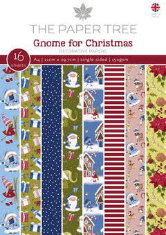 The Paper Tree Gnome for Christmas A4 Backing Papers-1