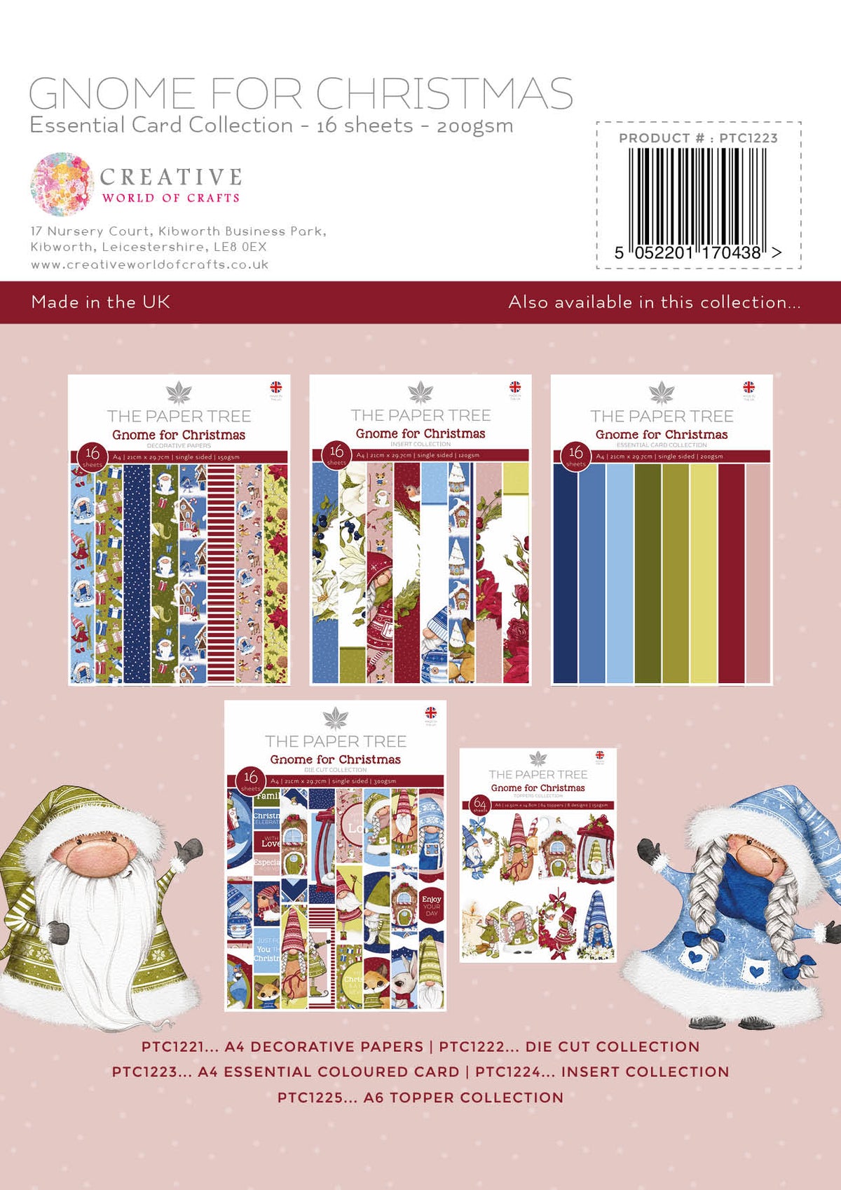 The Paper Tree Gnome for Christmas A4 Essential Colour Card-2