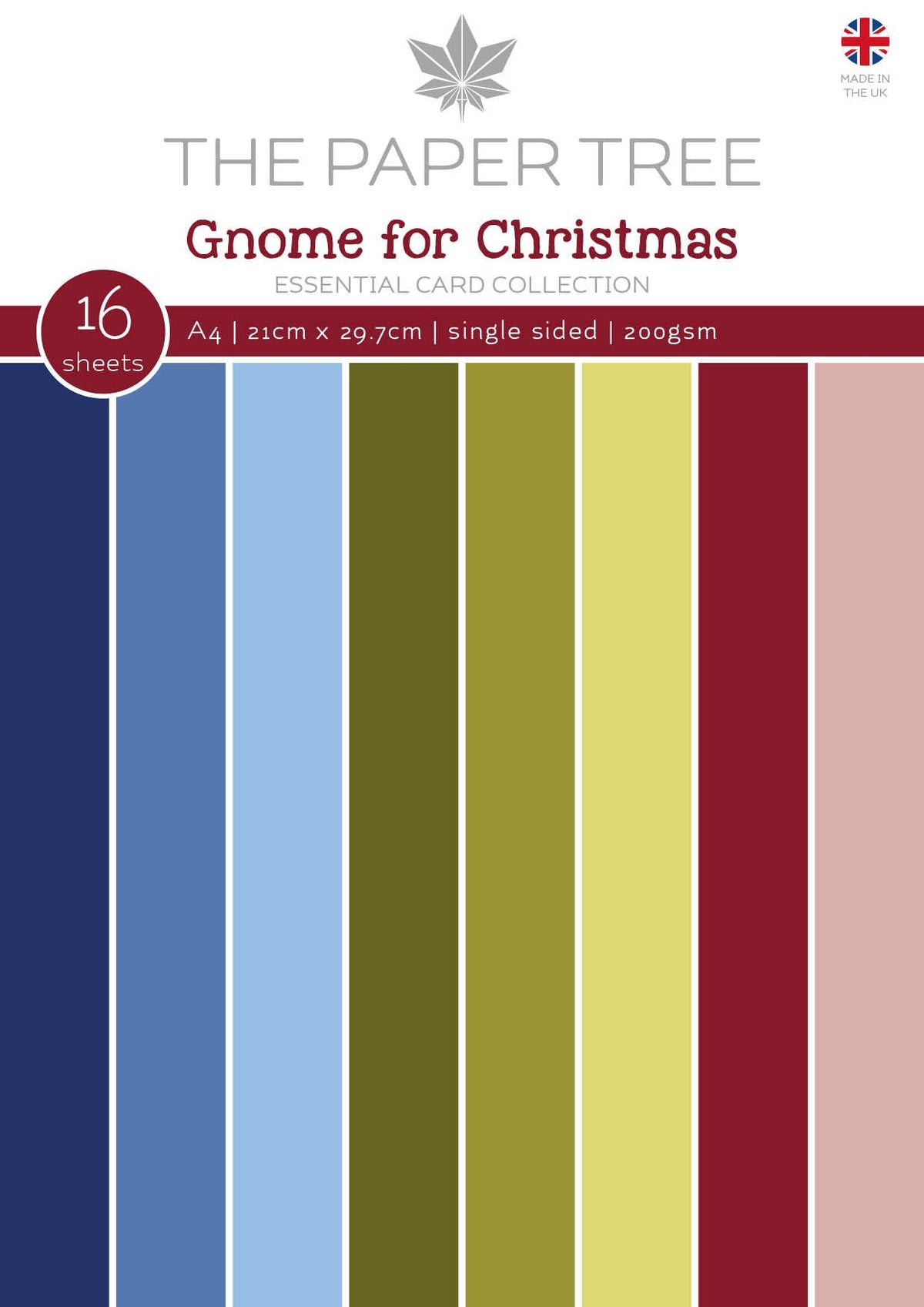 The Paper Tree Gnome for Christmas A4 Essential Colour Card-1
