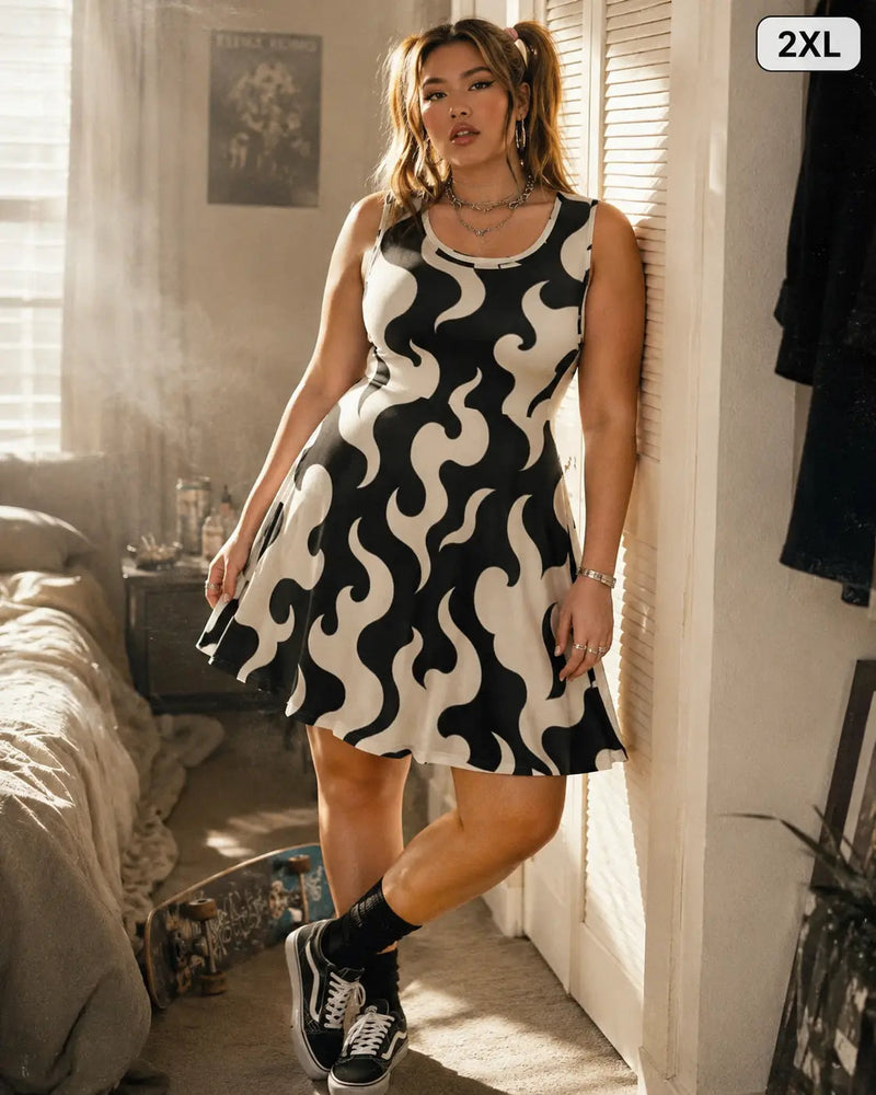 Puff Skater Dress-6