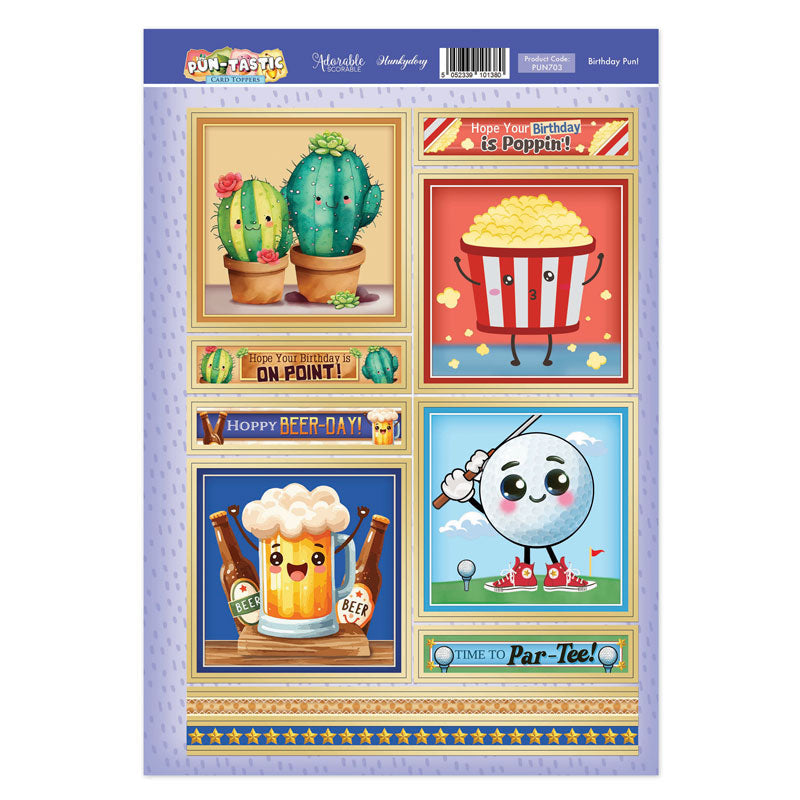 Pun-tastic Topper Sheet - Birthday Pun!-1
