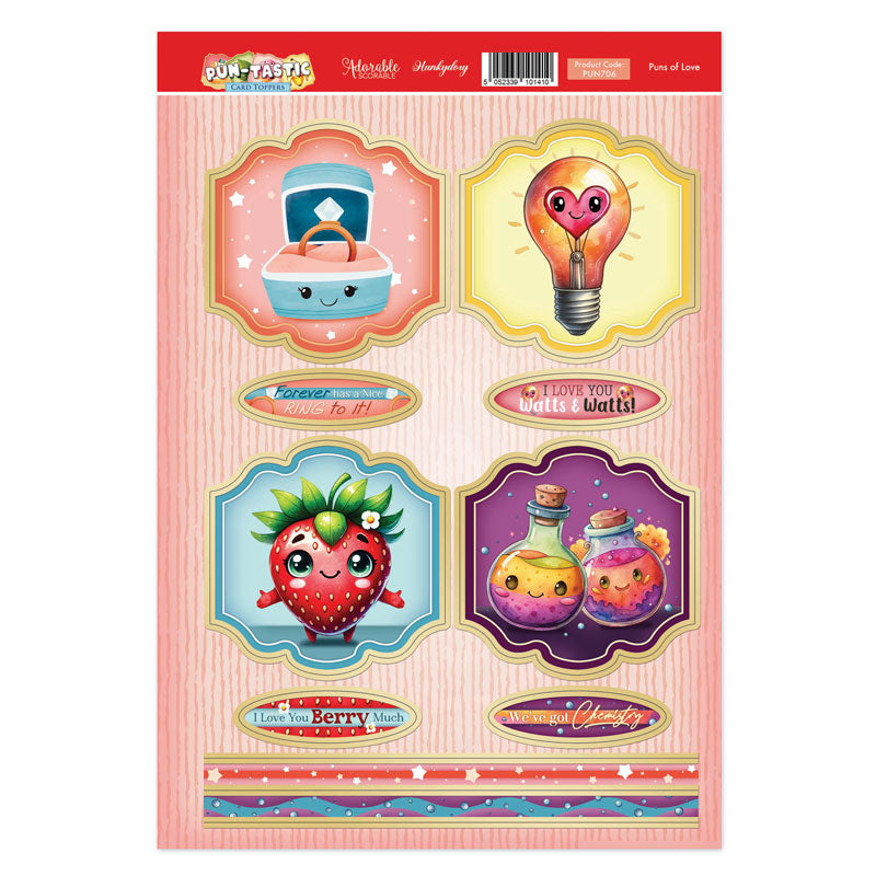 Pun-tastic Topper Sheet - Puns of Love-1