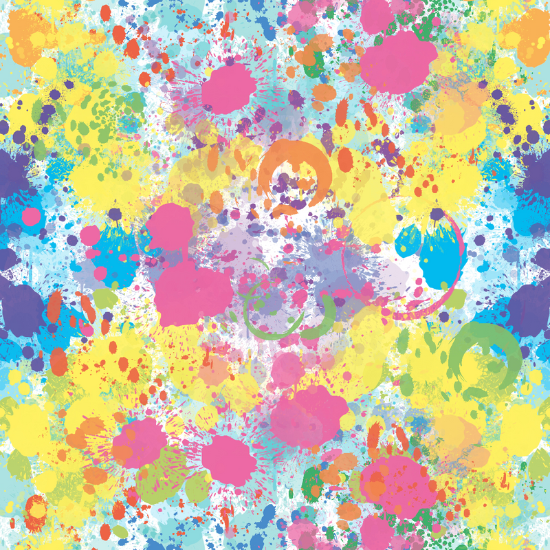 Pastel Paint Splatter Pattern 1 Adhesive Vinyl-1