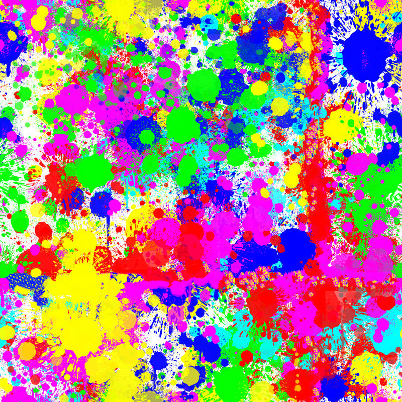 Craft HTV Rainbow Paint Splatter Pattern 1-1