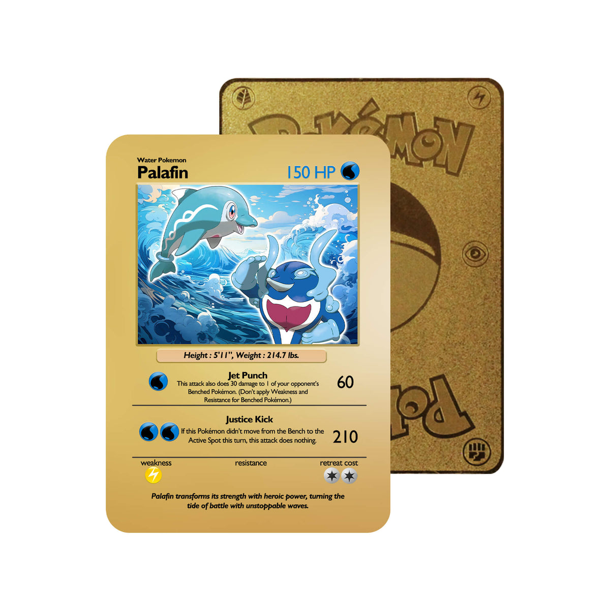 Palafin Evolutions Metal Orica Card-1
