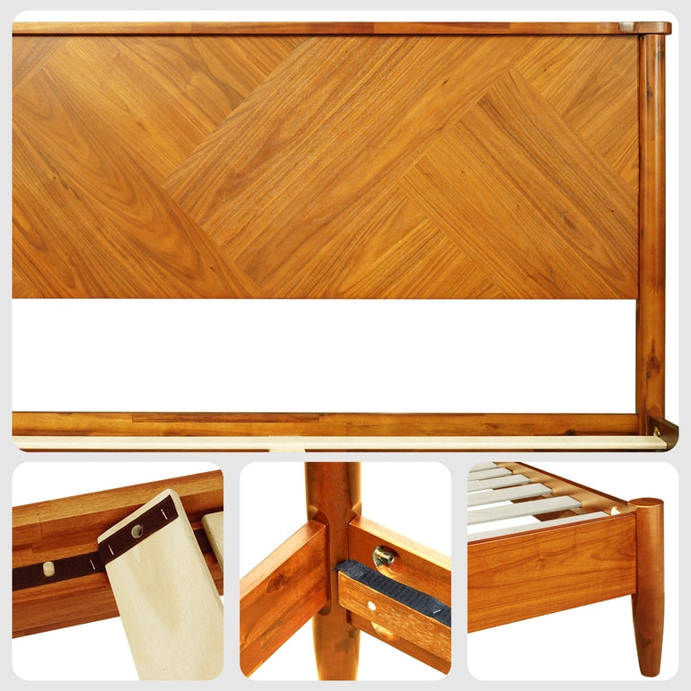 Panthera Solid Wood Bed Frame-7