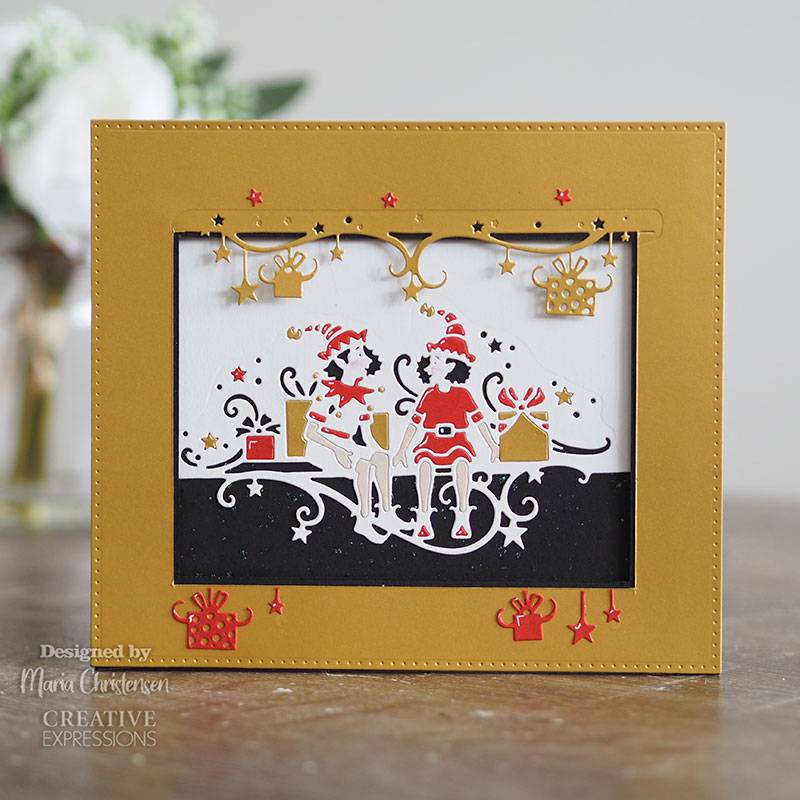 Creative Expressions Paper Cuts Santa's Helpers Double Edger Craft Die-3