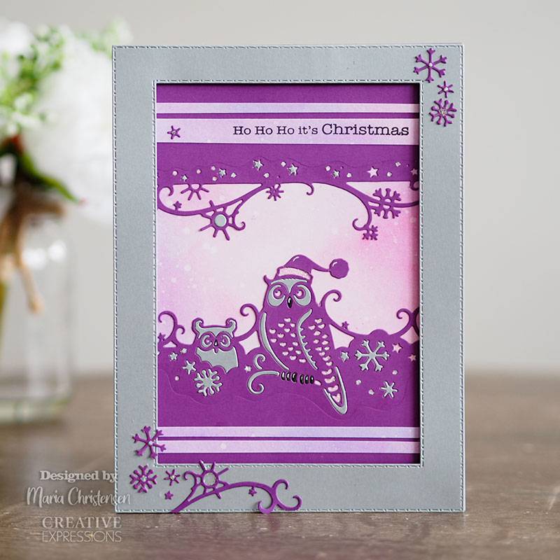 Creative Expressions Paper Cuts Snow Owls Double Edger Craft Die-6