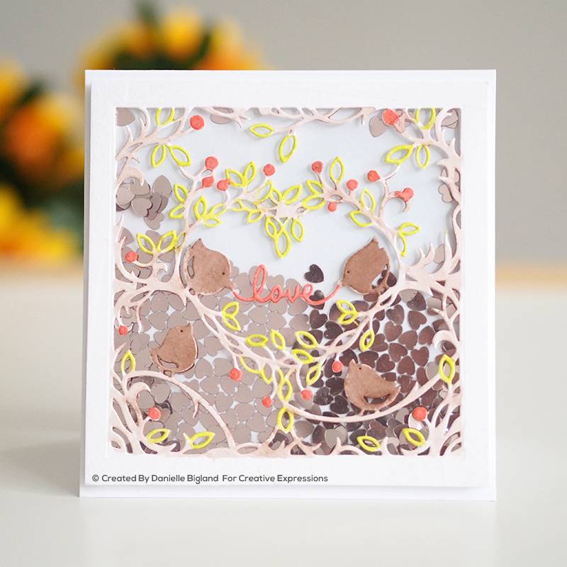 Paper Panda Love Nest Craft Die-3
