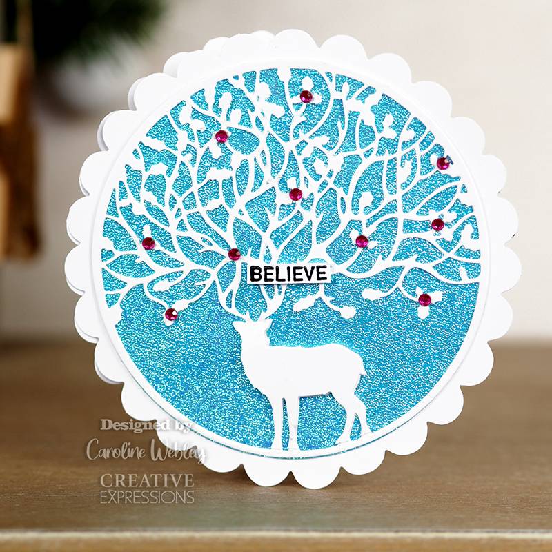 Woodware Clear Singles Christmas Strips 4 in x 6 in Stamp-4