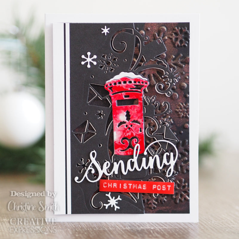 Creative Expressions Paper Cuts Christmas Post Edger Craft Die-4