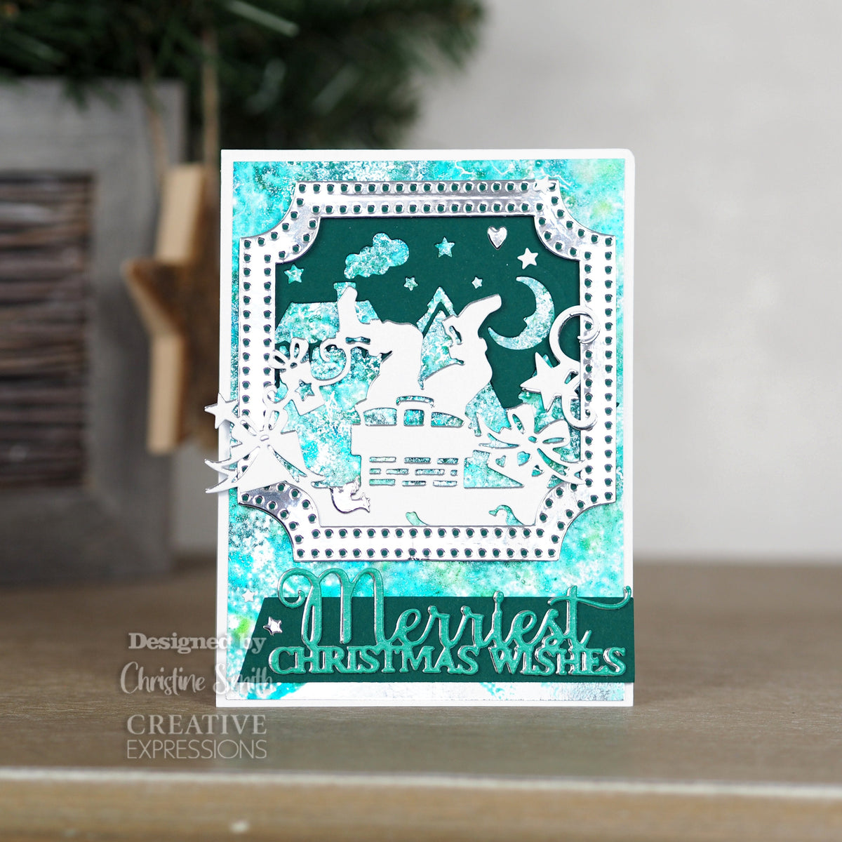 Creative Expressions Paper Cuts Look Out Santa's About Double Edger Craft Die-4