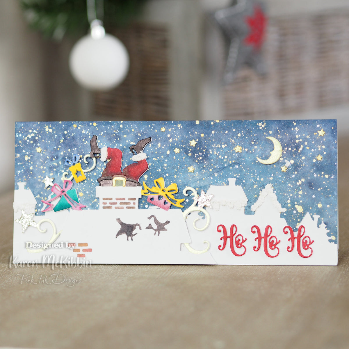 Creative Expressions Paper Cuts Look Out Santa's About Double Edger Craft Die-5