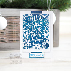 Creative Expressions Paper Panda All Is Calm All Is Bright Craft Die-3