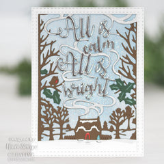 Creative Expressions Paper Panda All Is Calm All Is Bright Craft Die-2